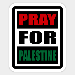 Pray for Palestine Artwork Sticker
